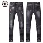 philipp plein jeans for hommes wholesale  cheap paly black